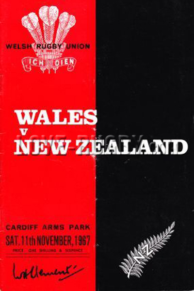 Wales New Zealand 1967 memorabilia